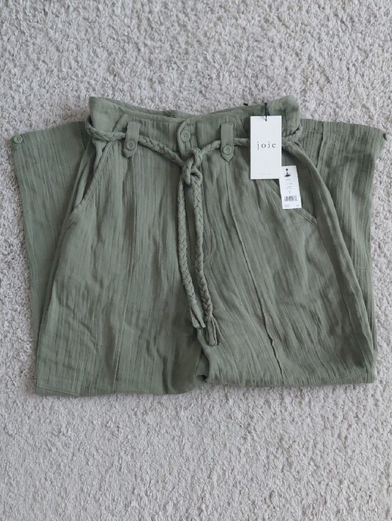Joie Pants - Joie Olive Drawstring Gauze Marin Style Pants